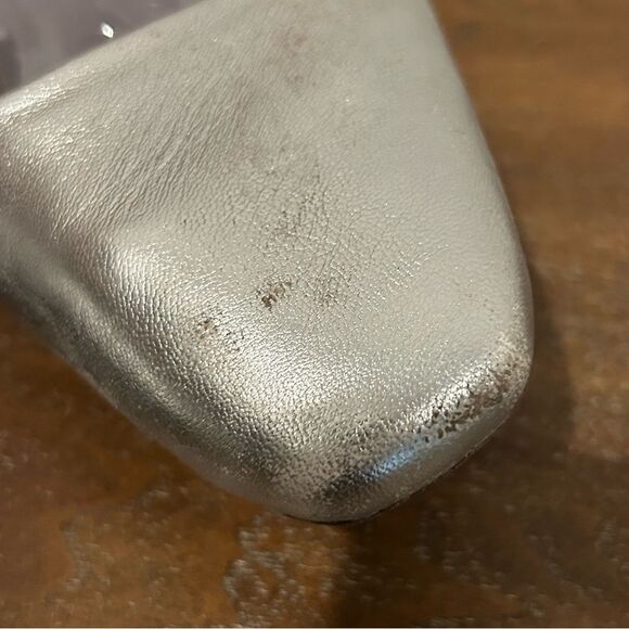 Vince Bernice Metallic Slip On Slingback Flat Shoes - Picture 7 of 16